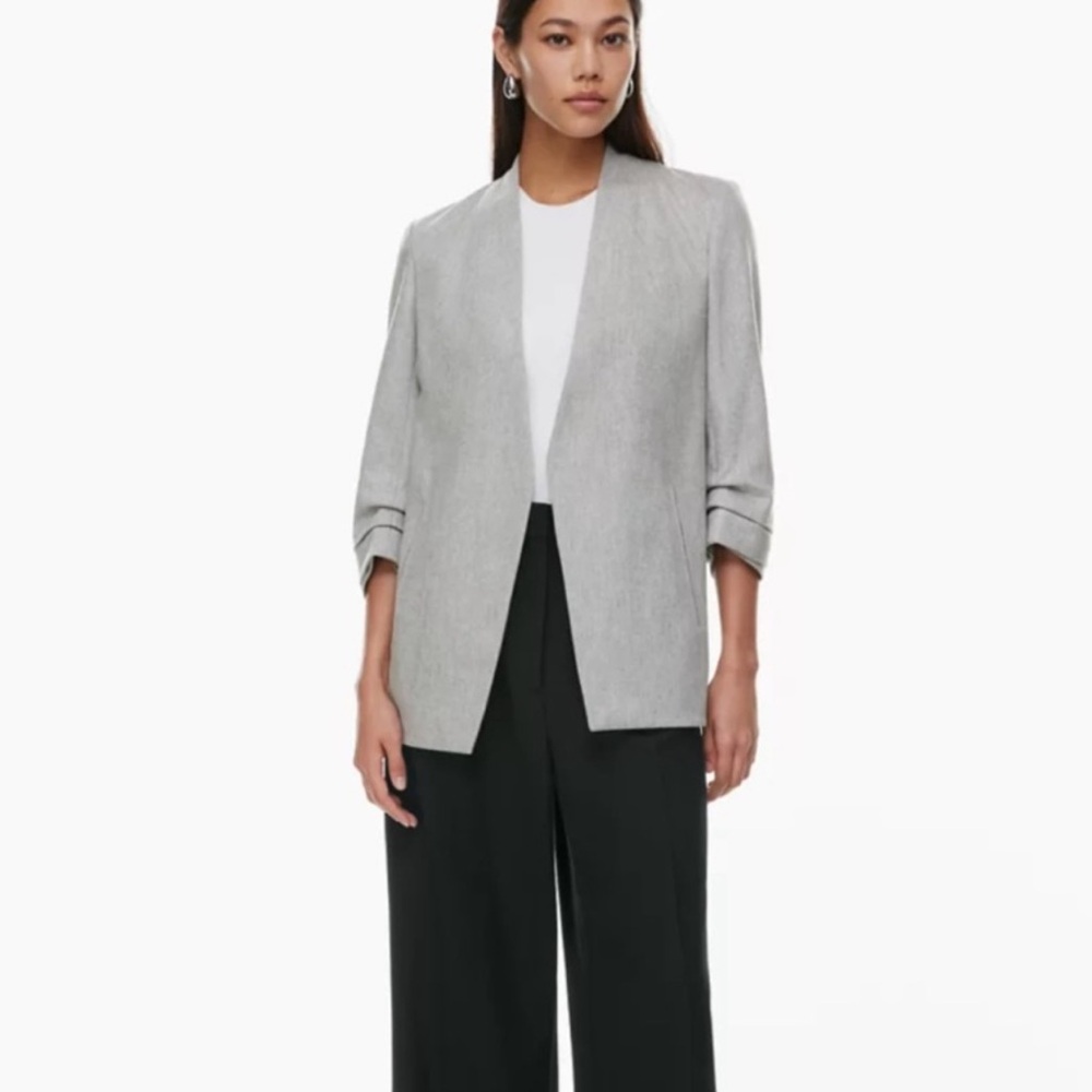 Babaton Light Gray Women's power Blazer